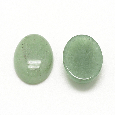 Natural Green Aventurine Cabochons X-G-R415-8x10-43-1