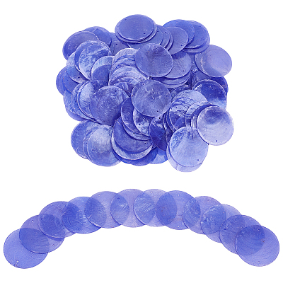 Dyed Natural Capiz Shell Connector Charms FIND-WH0816-016B-1