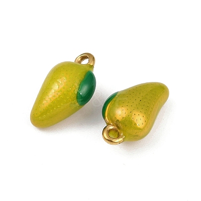 304 Stainless Steel Enamel Pendants STAS-Z140-05G-03-1