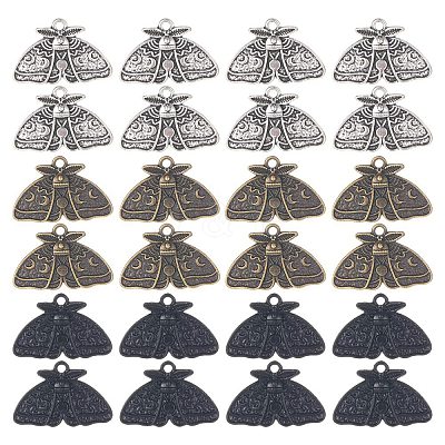 24Pcs 3 Colors Alloy Pendants FIND-SC0005-05-1