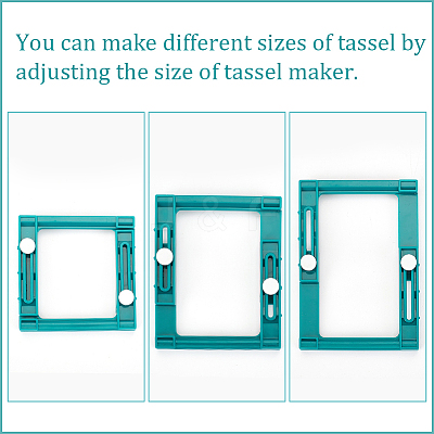 1Pc Plastic Tassel Maker DIY-WH0308-523-1