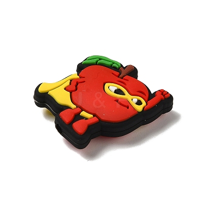 Fruit Superman Food Grade Eco-Friendly Silicone Focal Beads SIL-Q021-01E-1