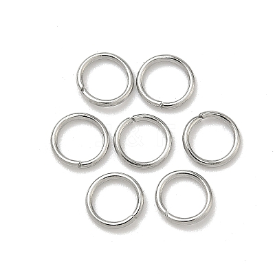 Tarnish Resistant 304 Stainless Steel Open Jump Rings X-STAS-Q186-02-6x0.8mm-1
