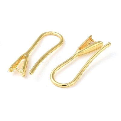 Rack Plating Brass Ear Hooks KK-M269-23G-1