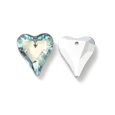 Electroplated Glass Pendants EGLA-M029-05-03-1