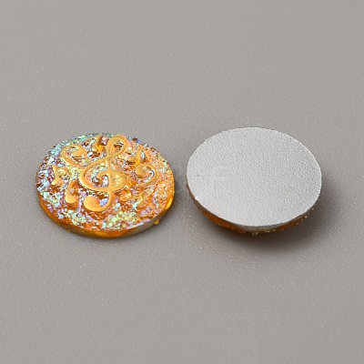 Resin Cabochons CRES-WH0001-49H-1