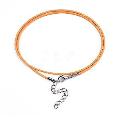 Waxed Cotton Cord Necklace Making LS-MAK-S034-023-1