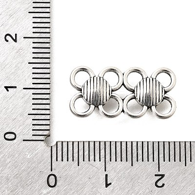 Tibetan Style Alloy Links Connector Charms FIND-D042-07E-AS-1