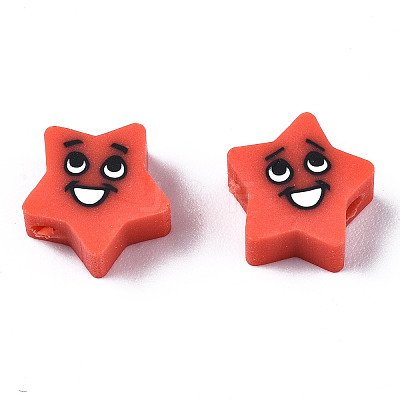 Handmade Polymer Clay Beads X-CLAY-N008-028-1