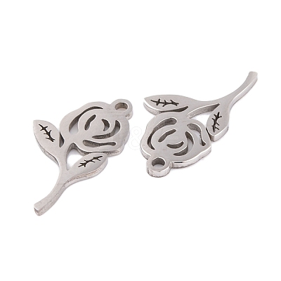 Non-Tarnish 5Pcs 201 Stainless Steel Pendants STAS-M056-06P-1