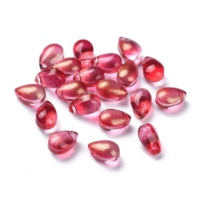Transparent Glass Charms GGLA-M004-05B-01-1