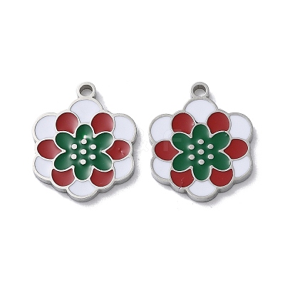 304 Stainless Steel Pendants STAS-C083-12P-02-1