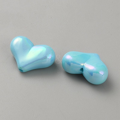 10Pcs Opaque Acrylic Beads SACR-WH0008-020I-1