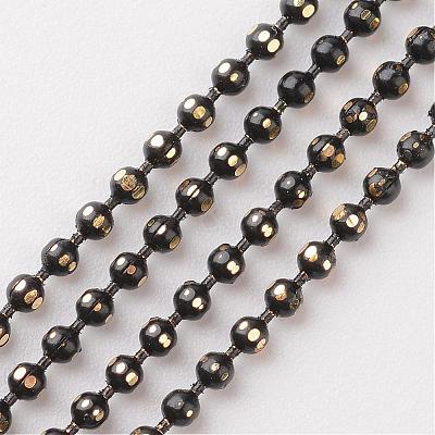 Brass Faceted Ball Chains CHC-D268-15-1