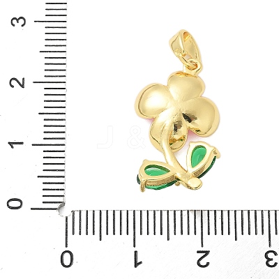 Brass Enamel Pendants KK-S507-20G-1