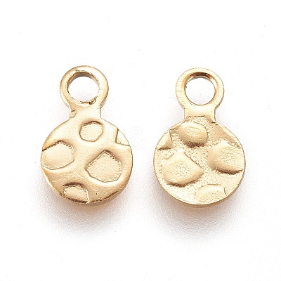 Ion Plating(IP) 304 Stainless Steel Charms STAS-E455-01G-6mm-1