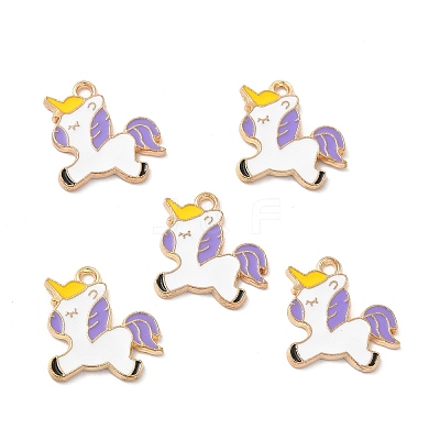 Alloy Enamel Pendants ENAM-M052-07G-C-1