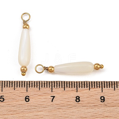 Natural Freshwater Shell Pendants SH-CBA5EEC-15G-1