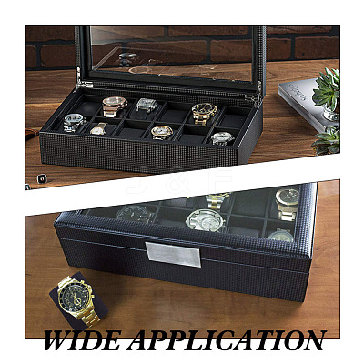 Flocking Cloth Jewelry Watch Displays BDIS-WH0004-02-1