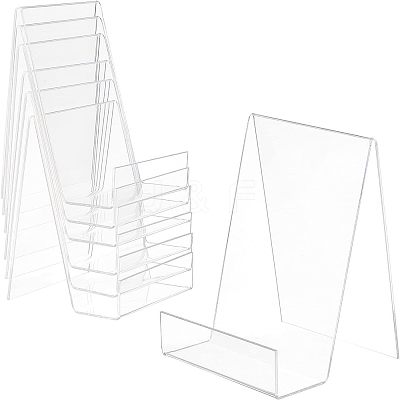 Acrylic Book Displays Stand ODIS-WH0009-01-1