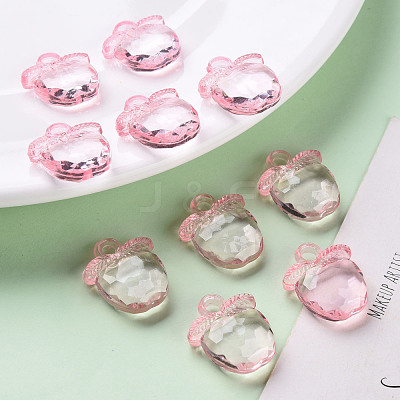Transparent Acrylic Pendants TACR-S154-28B-26-1