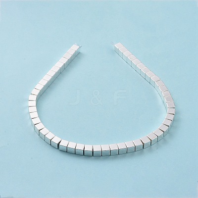Electroplated Non-magnetic Synthetic Hematite Beads Strands G-C006-02S-1