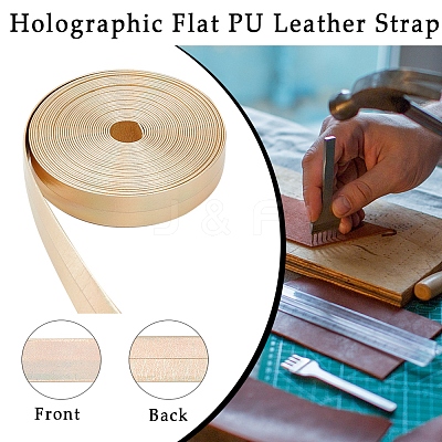4.6~5M Laser Flat Imitation Leather Cord LC-GF0001-06C-01-1