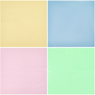 8Pcs 4 Colors Microfiber Musical Instrument Pipe Cleaning Cloth AJEW-CN0004-28-1