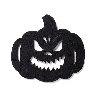 Wool Felt Pumpkin Jack-O'-Lantern Party Decorations AJEW-P101-04B-1