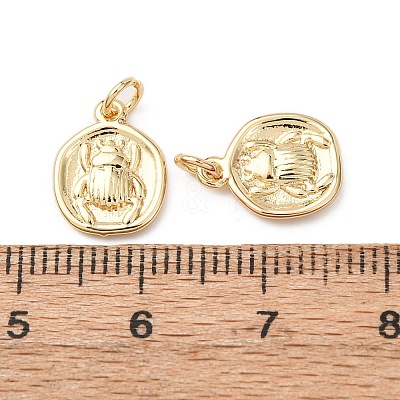 Brass Charms KK-D019-21G-1