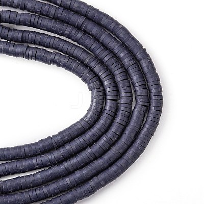 Handmade Polymer Clay Beads Strands LS-CLAY-R089-4mm-Q046-1