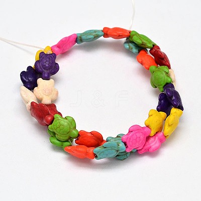 Dyed Synthetic Turquoise Beads Strands LS-G-M152-01-B-1