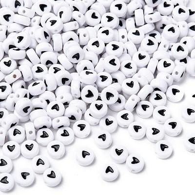 Flat Round Acrylic Beads MACR-PB37C9070-3-1