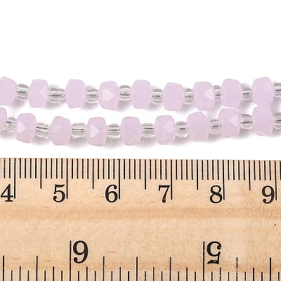 Imitation Jade Glass Beads Strands GLAA-P076-01B-01-1
