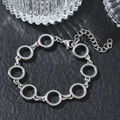 12MM 304 Stainless Steel Ring Link Chain Bracelets SA-CBA2696-23P-1