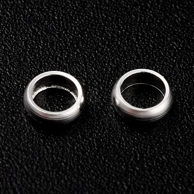 Rack Plating Brass Spacer Beads KK-O139-16B-S-1
