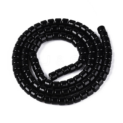 Opaque Solid Color Glass Beads Strands LS-GLAA-N065-4x4mm-C10-1