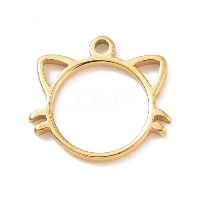 304 Stainless Steel Charms STAS-G287-09G-1