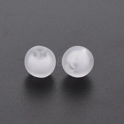Frosted Acrylic Beads FACR-Q006-10mm-01-1