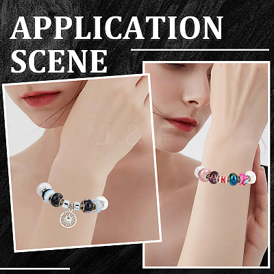 6Pcs Brass European Style Bracelet Jewelry Making PPJ-SC0001-02-1