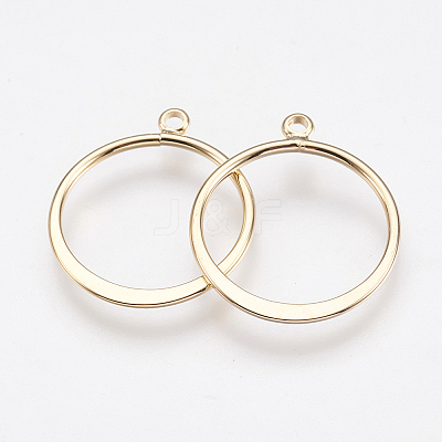 Long-Lasting Plated Brass Pendants X-KK-K227-023G-NF-1