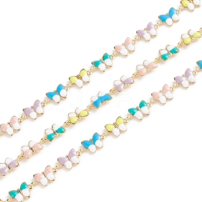 Brass Enamel Link Chains LS-CHC-E021-09A-1