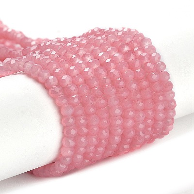 Baking Paint Imitation Jade Glass Bead Strands DGLA-A034-J2MM-A3-1