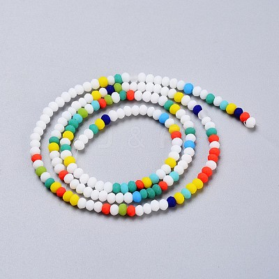 Faceted Glass Beads Strands GLAA-F106-B-F10-1