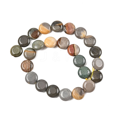 Natural Picasso Jasper Beads Strands G-L648-B03-15mm-1