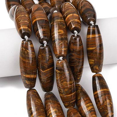 Natura Tiger Iron Beads Strands G-L654-G14-01-1