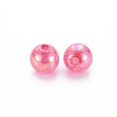 Transparent Crackle Acrylic Beads MACR-S373-66-L02-1