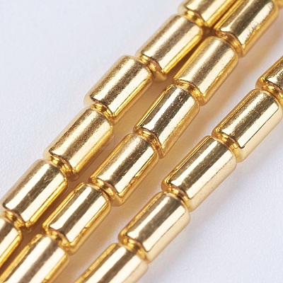 Electroplate Non-magnetic Synthetic Hematite Beads Strands G-F553-03A-G-1