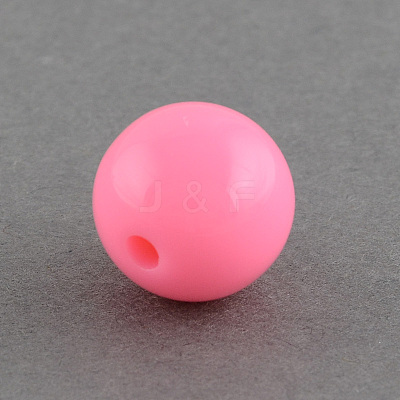 Solid Chunky Bubblegum Acrylic Ball Beads SACR-R835-20mm-01-1