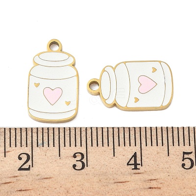 304 Stainless Steel Enamel Pendants STAS-G360-04G-02-1